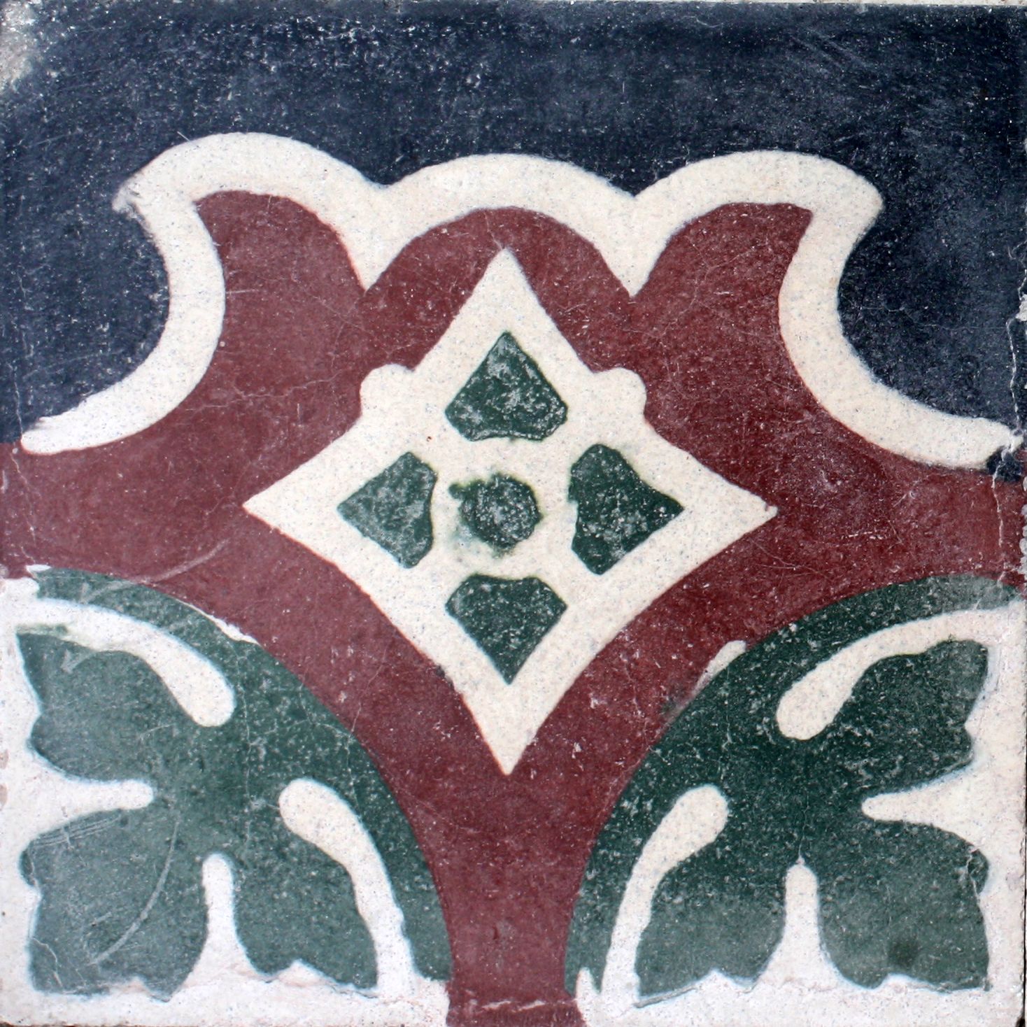 greca cementina di recupero decorata cg 40